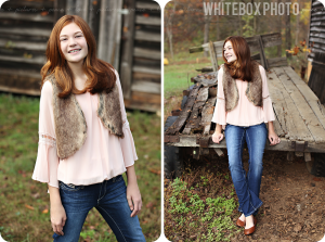 sarah-elizabeth's portrait session at the whitebox studio farm.