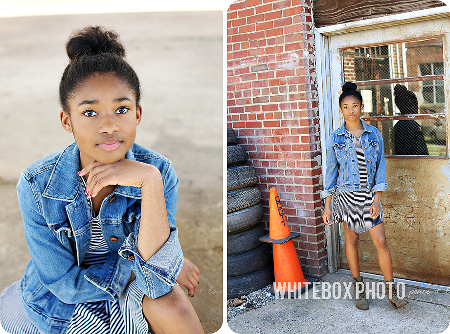 sydney's downtown portrait session in greensboro by whitebox photo.