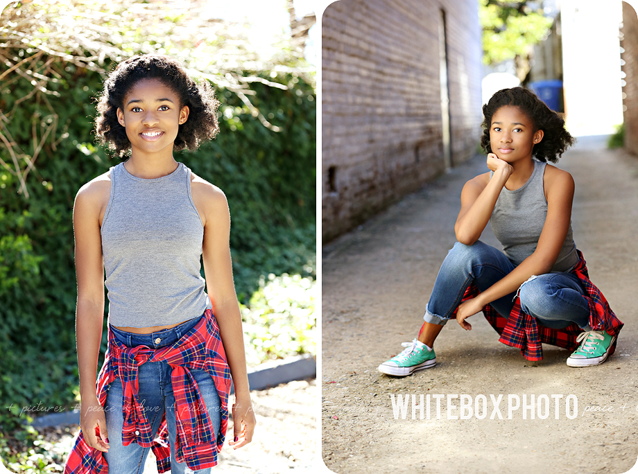 sydney's downtown portrait session in greensboro by whitebox photo.