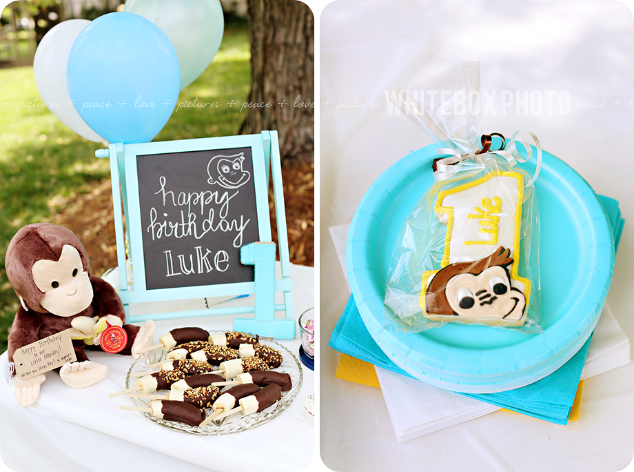 monkey themed first birthday party